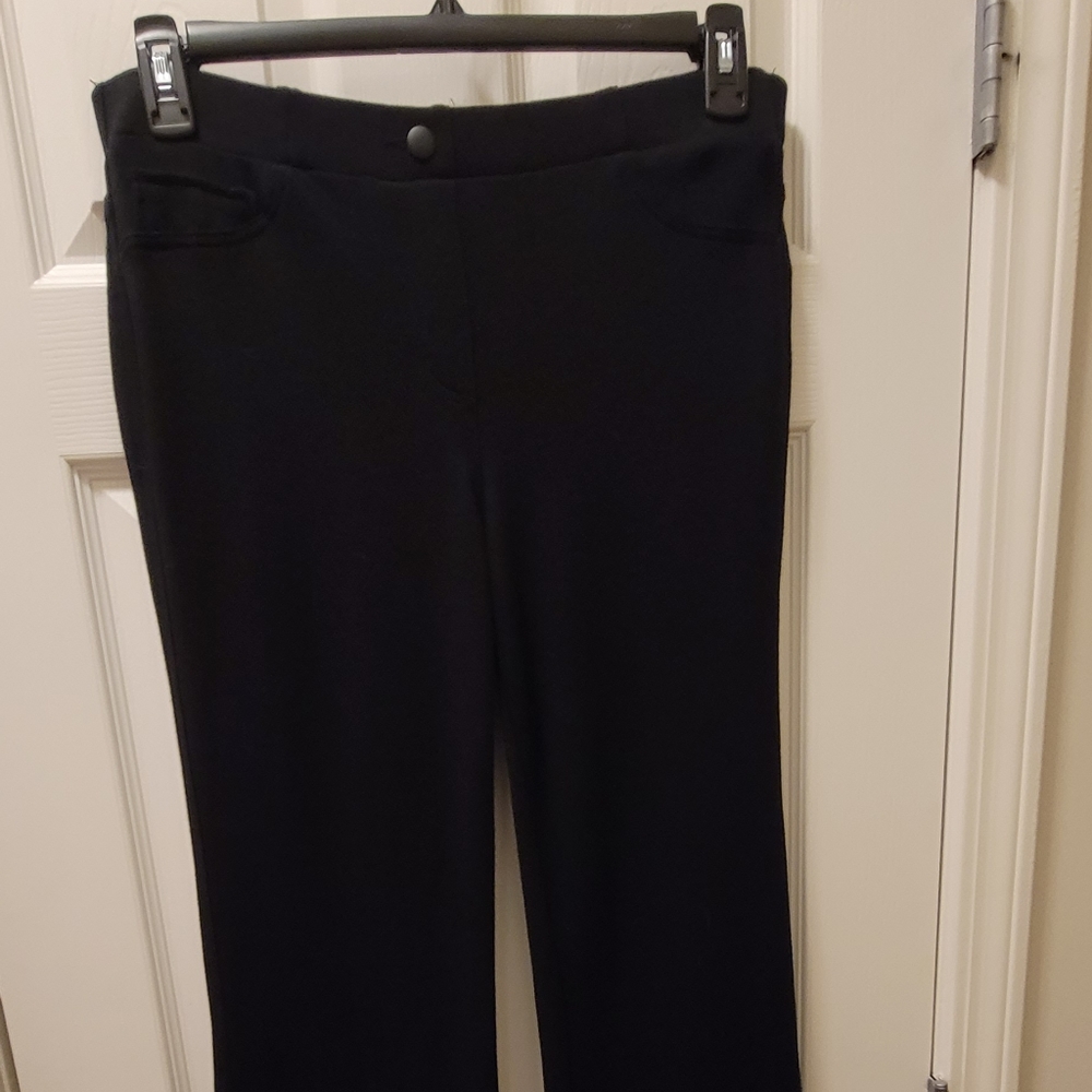 Style & Co. bootcut stretch black ponte pants size L